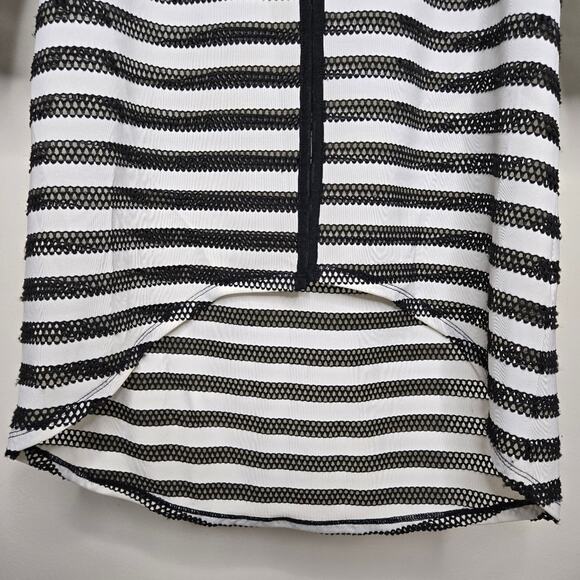 EASYWEAR by Chico's Black & White Striped Bathing Suit Cover or Summer Top Sz S - Picture 6 of 9